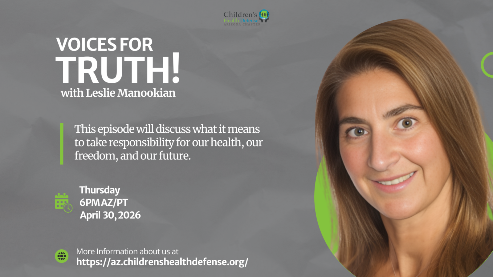 Voices for Truth! - Leslie Manookian