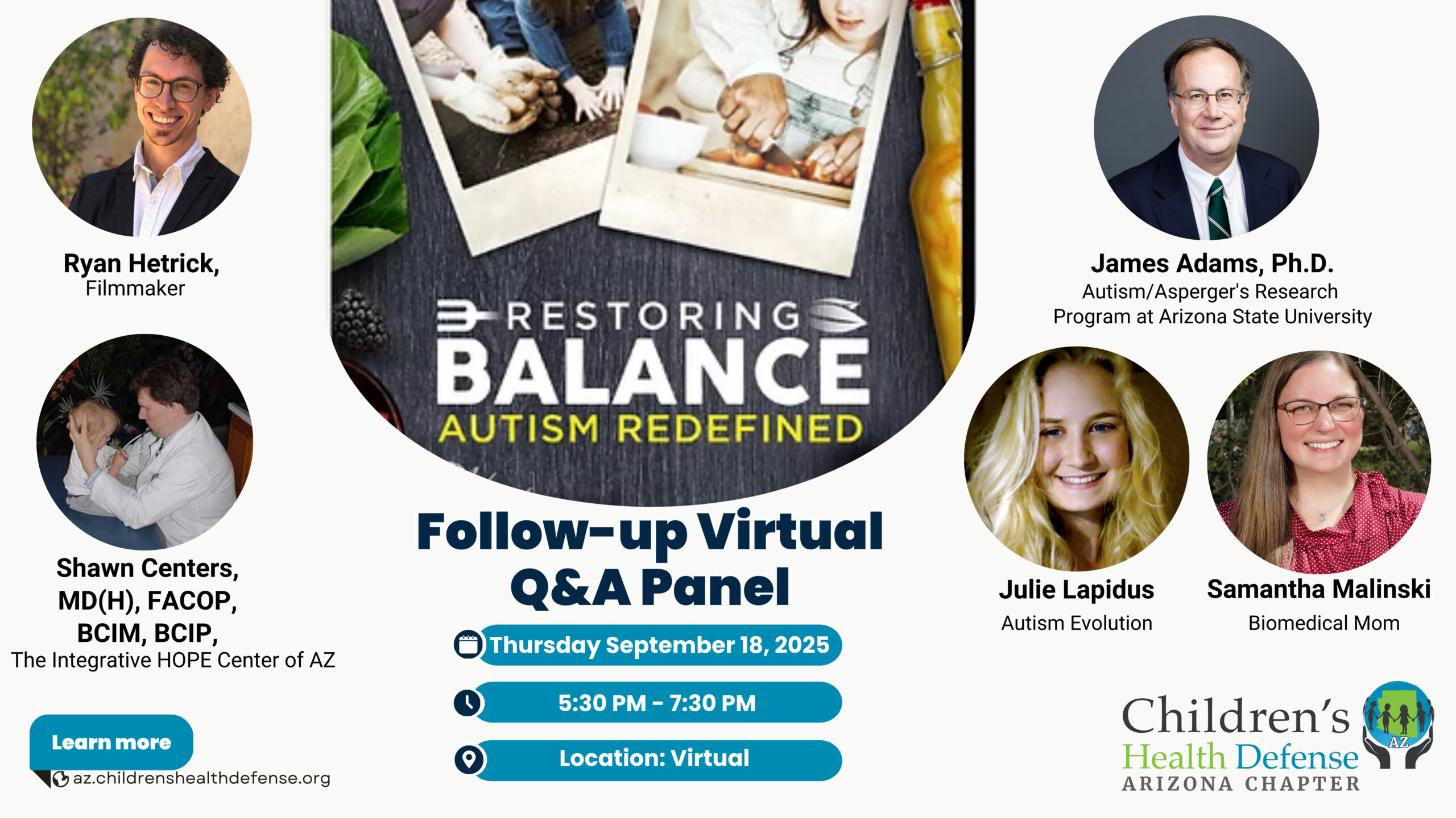 Restoring Balance: Autism Redefined Follow-up Q&A Panel - Children's ...